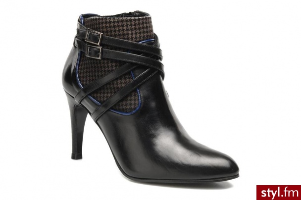 JB MARTIN PÓŁBUTY I BOTKI MONGE BY (Czarny) - Botki Buty Moda