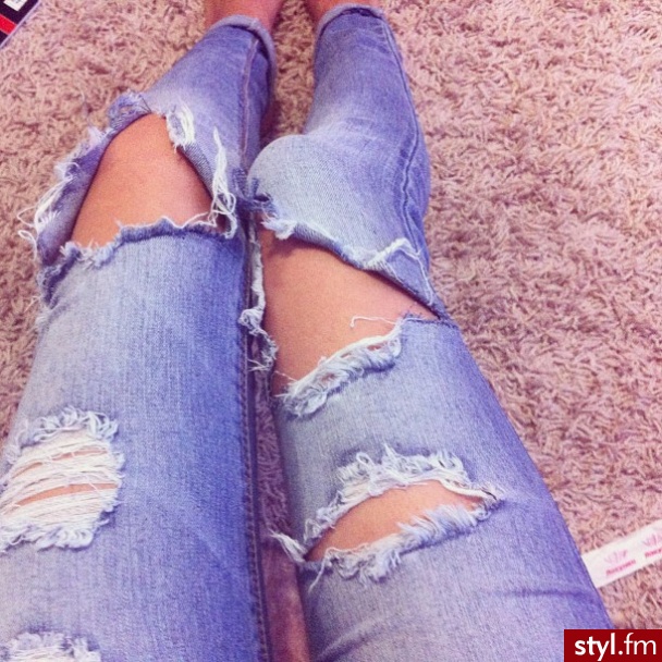 Jeansy Spodnie Moda