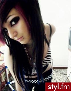 EMO Alternatywne Średnie Fryzury