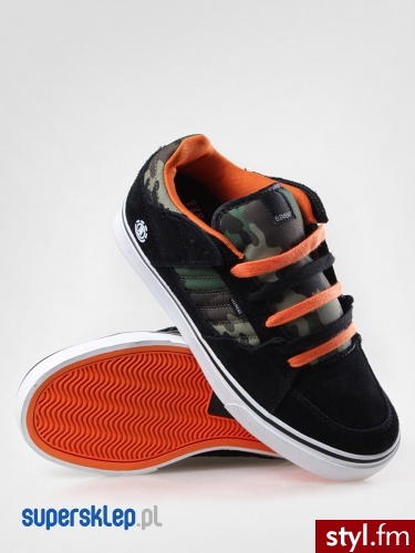 Element BUTY GLT 2 (BLK/CAM) 40.5 Skate Czarny - Pozostałe Buty Moda