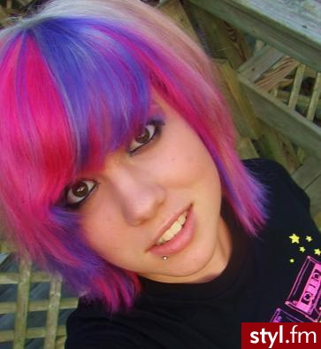 EMO Alternatywne Średnie Fryzury