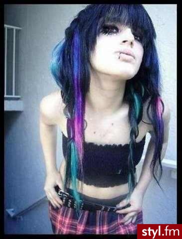 EMO Alternatywne Średnie Fryzury