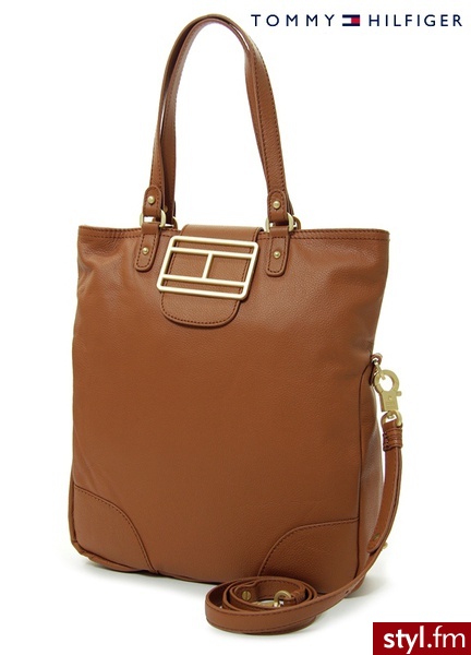 TOREBKA TOMMY HILFIGER NAOMI TOTE COGNAC - Torebki na co dzień Torebki Moda