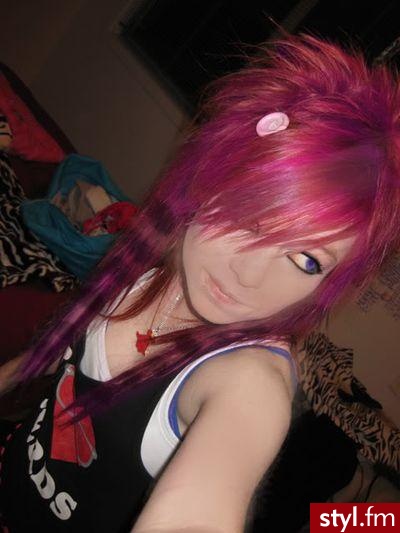 EMO Alternatywne Średnie Fryzury