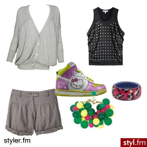 Do ogrodu. Bardzo wygodny zestaw + buty Hello Kiti - Styler