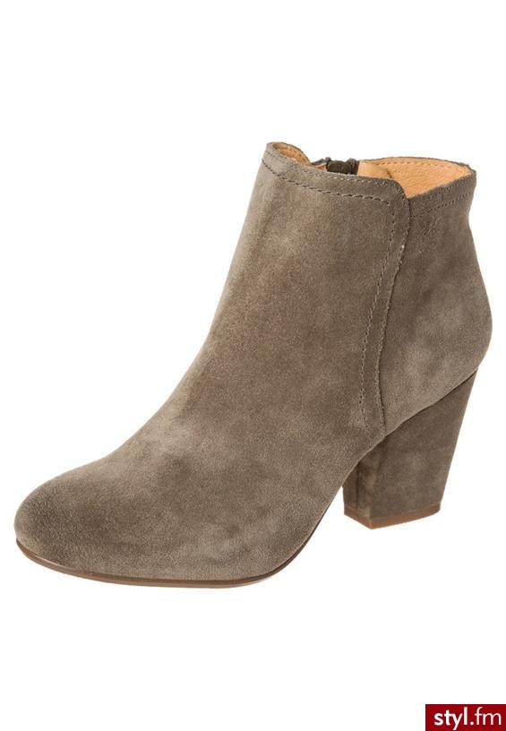 Buffalo Botki beżowy - Botki Buty Moda