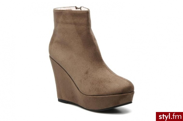 Arian PÓŁBUTY I BOTKI AMIA BY ARIAN (Beżowy) - Botki Buty Moda
