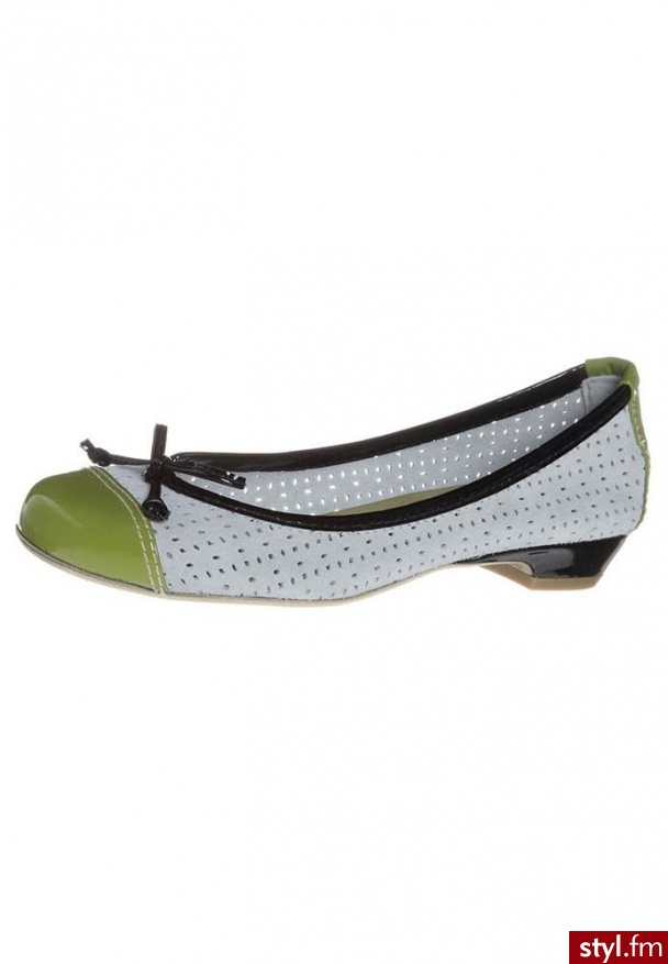 CAFèNOIR Baleriny zielony - Balerinki Buty Moda