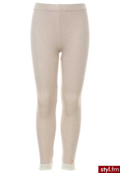 Noa Noa Legginsy beżowy - Leginsy Spodnie Moda