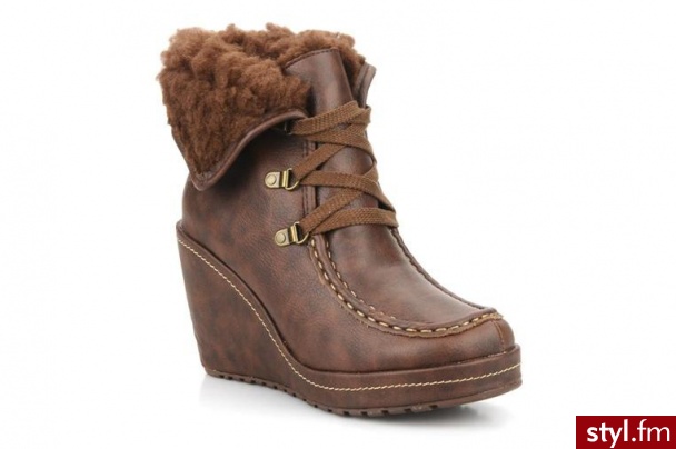 Rocket Dog PÓŁBUTY I BOTKI BONFIRE BY (BRĄZOWY) (Brązowy) - Botki Buty Moda