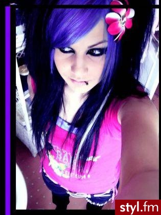 EMO Alternatywne Średnie Fryzury