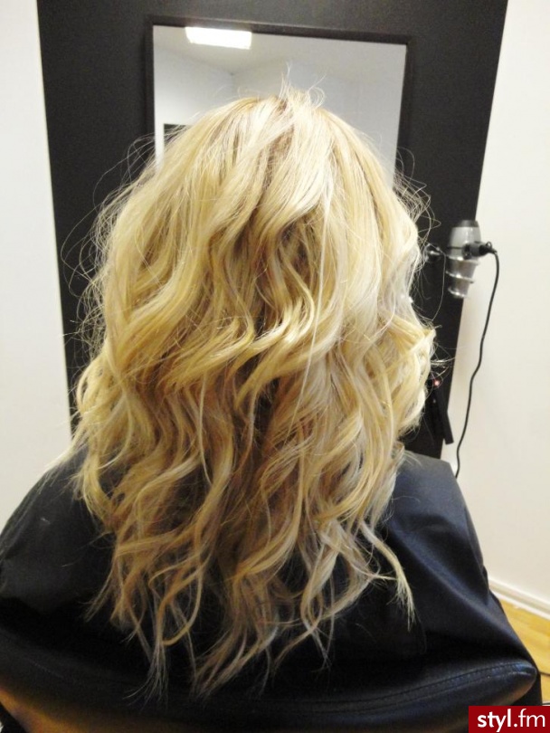 fale - Blond Rozpuszczone Kręcone Na co dzień Długie Fryzury