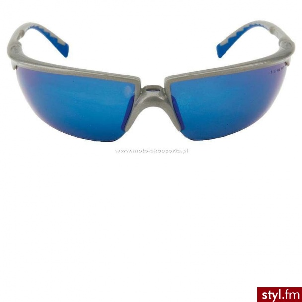 3m Okulary motocyklowe Solus - niebieskie 40000445 - Okulary Dodatki Moda