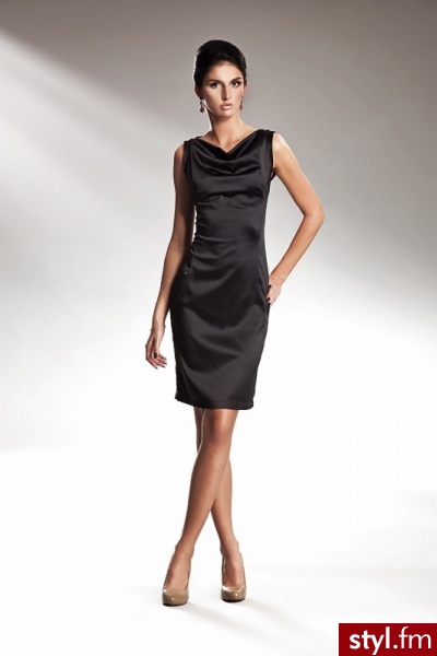Nife Sukienka Silvertine s15 czarna - Pozostałe Sukienki Moda