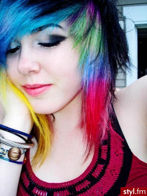 Punk Rock Alternatywne Średnie Fryzury