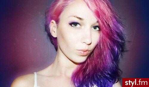 Kolorowe Rozpuszczone Proste Na co dzień Długie Fryzury