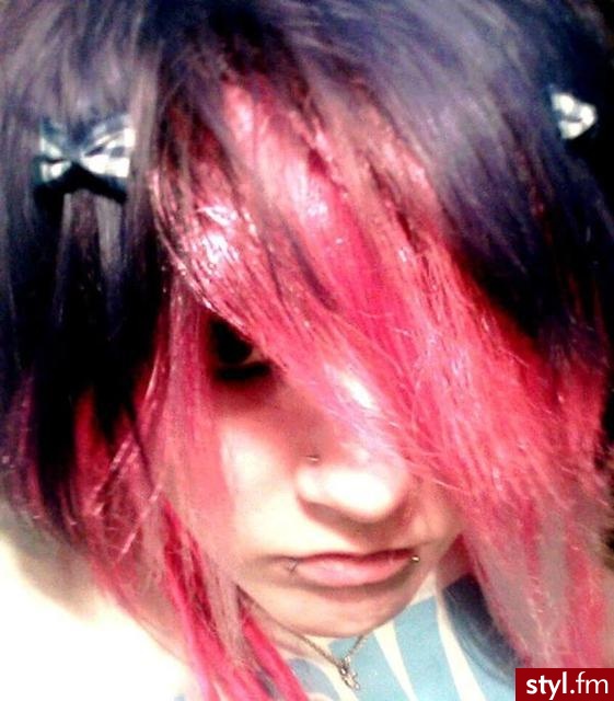 EMO Alternatywne Średnie Fryzury