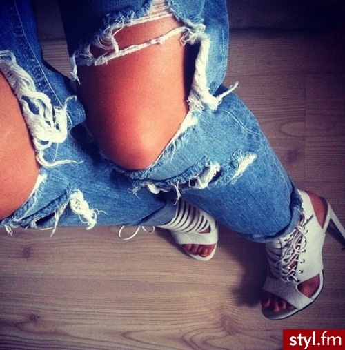 Jeansy Spodnie Moda