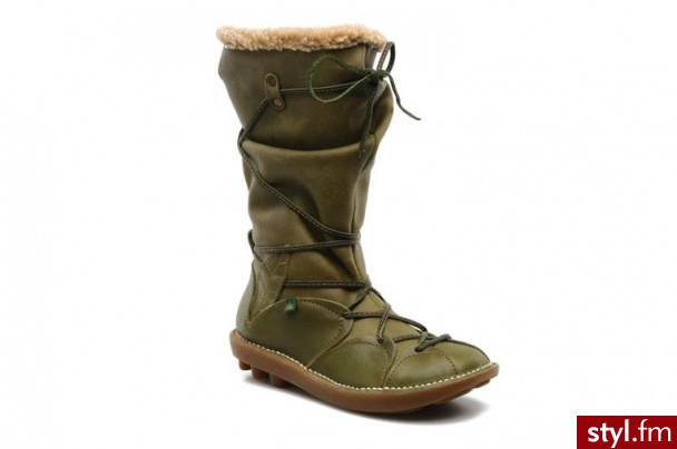 El Naturalista KOZAKI ORGANICO BOTTE N051 BY EL NATURALISTA (zielony) - Kozaki Buty Moda