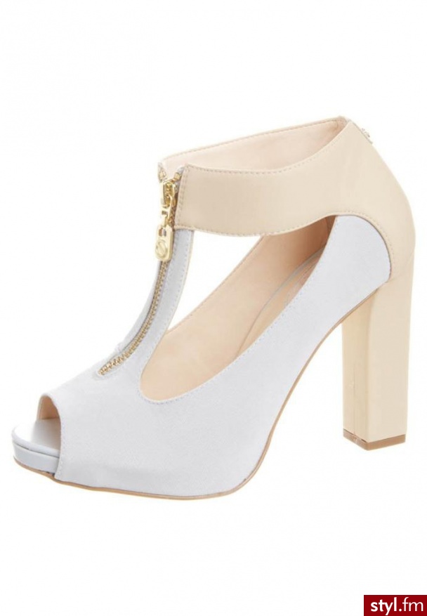 Kat Maconie GWYNETH Szpilki Peep Toe szary - Szpilki Buty Moda