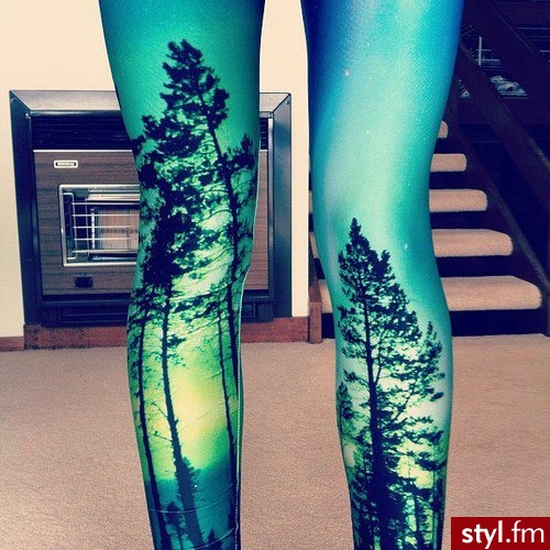 Leginsy Spodnie Moda