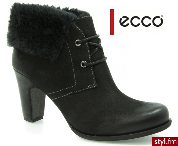 Ecco BOTKI JAFFNA BLACK - Botki Buty Moda