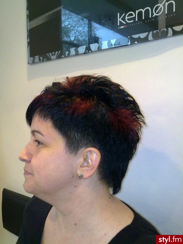 Kolorowe Punk Rock Alternatywne Krótkie Fryzury