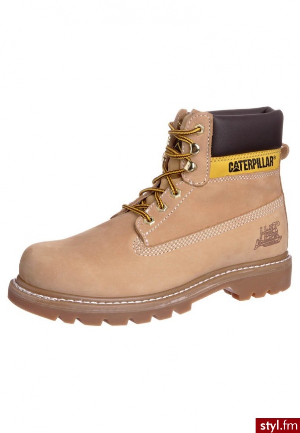 Caterpillar COLORADO Kozaki sznurowane beżowy - Kozaki Buty Moda