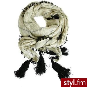 Piaf scarf cream/blue stripe - Polyvore. Pobrano ze strony: http://www.polyvore.com/piaf_scarf_cream_blue_stripe/thing?id=13741998 - Pozostałe Dodatki Moda