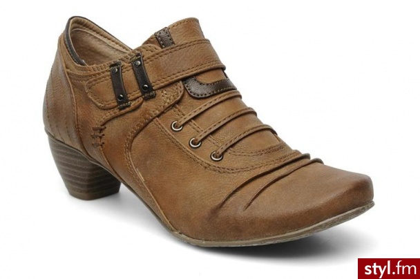 Mustang shoes PÓŁBUTY I BOTKI G2 TOILE W BY (Brązowy) - Botki Buty Moda