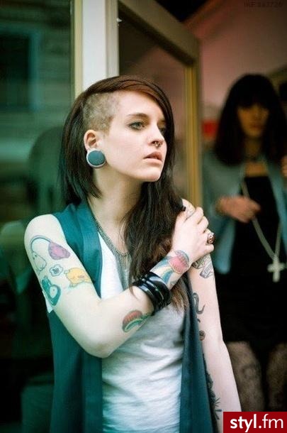 Punk Rock Alternatywne Średnie Fryzury