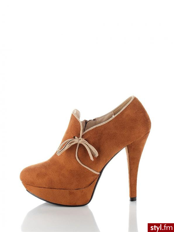 Heppin Półbuty GD-1916 Camel - Półbuty Buty Moda