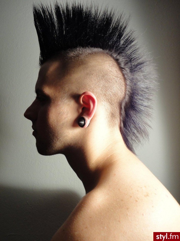 Kolorowe Punk Rock Alternatywne Krótkie Męskie Fryzury