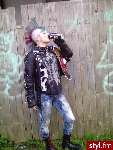 Kolorowe Punk Rock Alternatywne Średnie Fryzury