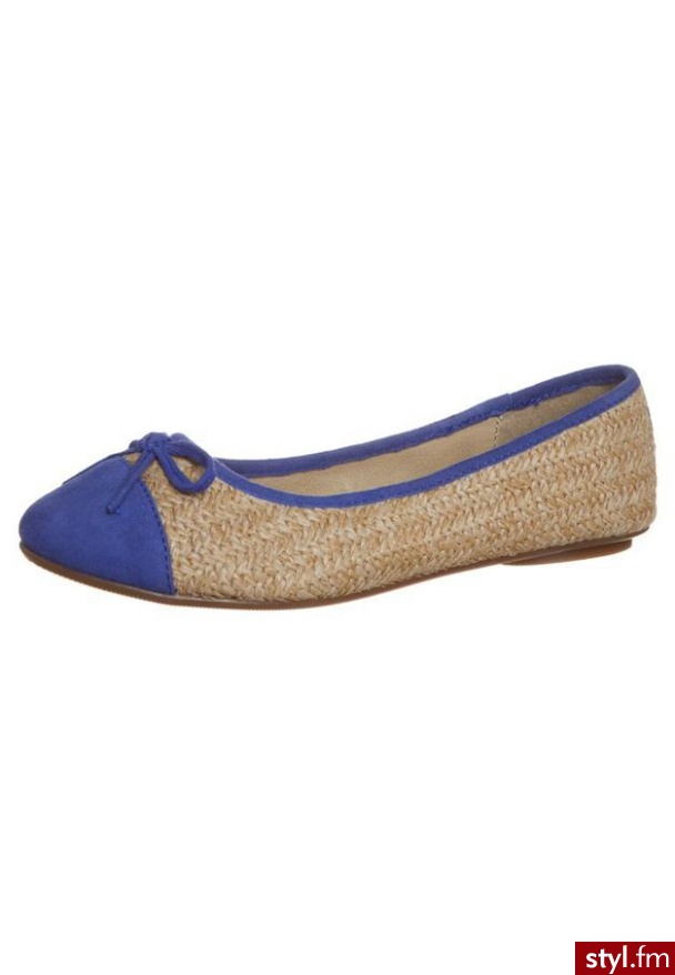 René Derhy CARMEL Baleriny niebieski - Balerinki Buty Moda