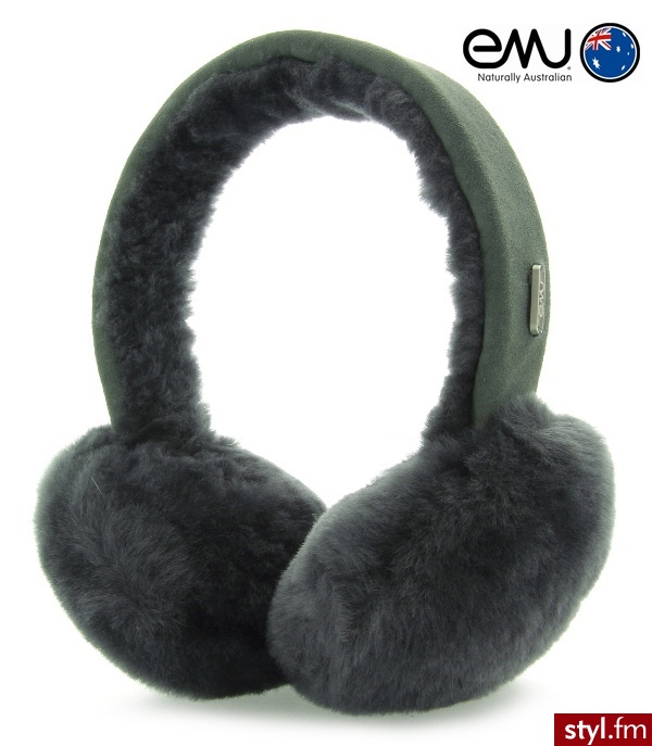 Emu W9403 ANGAHOOK EAR MUFFS-GREY 12430 - Emu Buty Moda