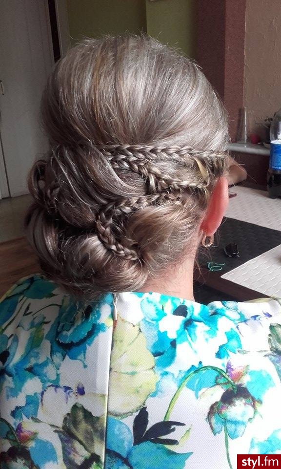 Blond Upięcie Proste Wieczorowe Długie Fryzury