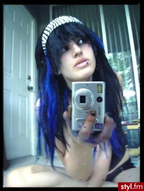 EMO Alternatywne Średnie Fryzury