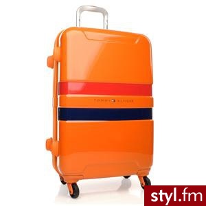 TOMMY HILFIGER WALIZKA DUŻA CRUISE BIG TROLLEY POMARAŃCZOWA (0BTWS401 33) - Torby podróżne Torebki Moda