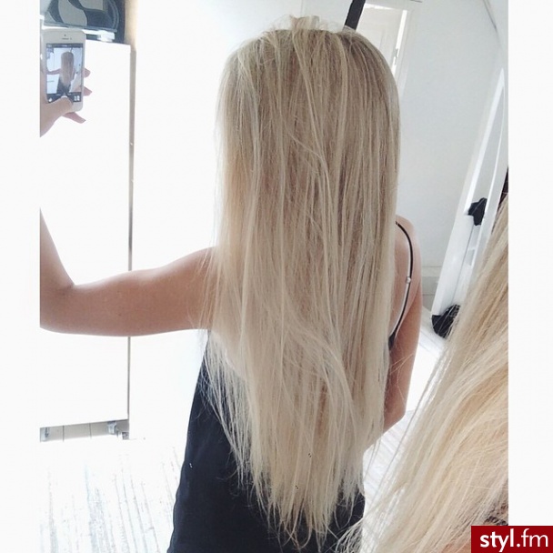 Blond Rozpuszczone Proste Na co dzień Długie Fryzury