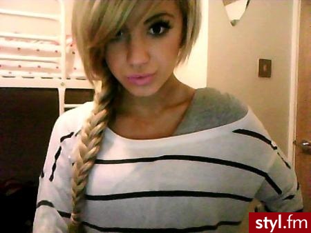 Blond Warkocze Proste Na co dzień Długie Fryzury