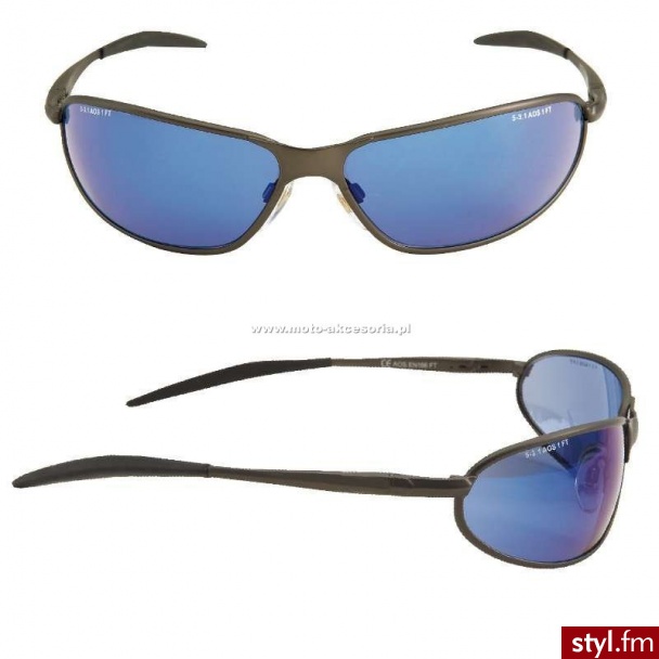 3m Okulary motocyklowe Marcus - niebieskie 40000436 - Okulary Dodatki Moda