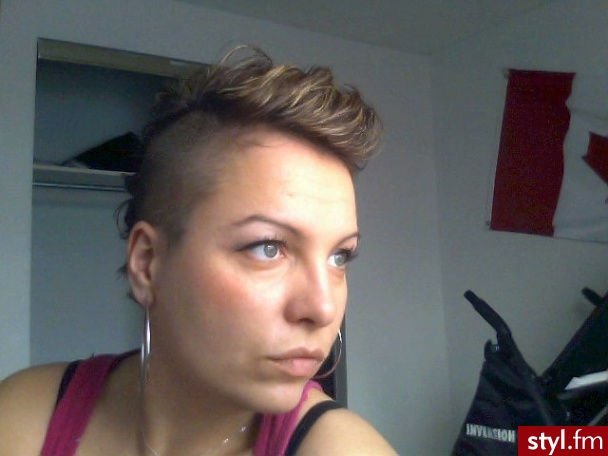 Blond Tribale - wzory na głowie Alternatywne Krótkie Fryzury