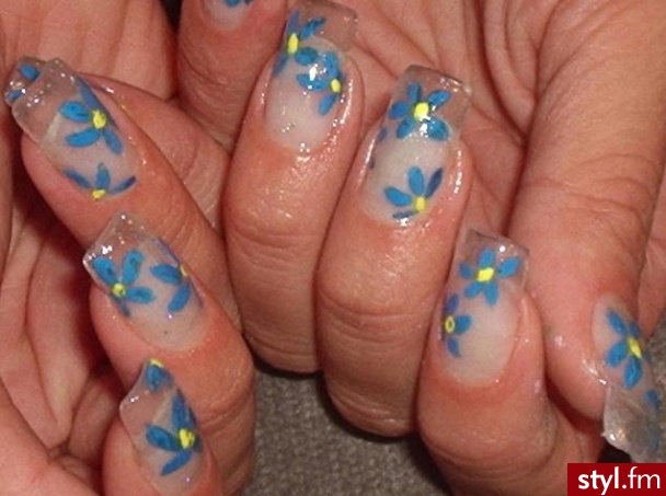 Autor: Allicia niezapominajki. Autor: <b>Allicia</b><br /> - Paznokcie