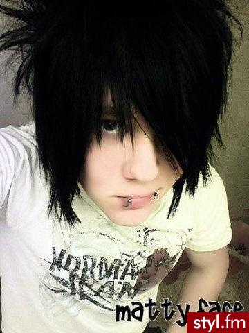 EMO Alternatywne Średnie Fryzury