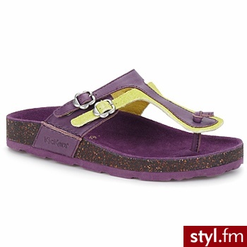 Kickers Japonki KICK MAGIC Violet ANIS - Klapki Buty Moda