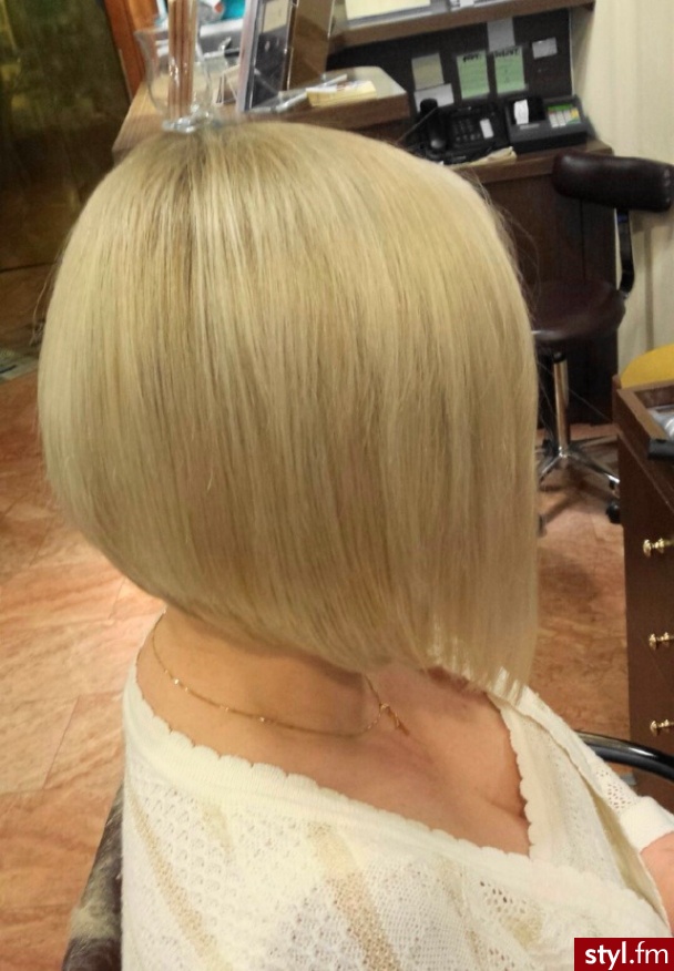 Blond Rozpuszczone Proste Na co dzień Krótkie Fryzury