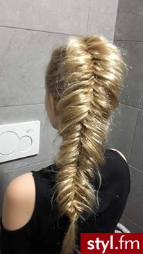 Blond Warkocze Proste Na co dzień Długie Fryzury
