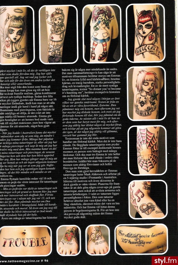 piekny tatuaze emmy. Emma Wilson :** moja nowa slicznotka :D niestety artykuly z tej gazety nie sa po polsku ;/ - Tatuaże