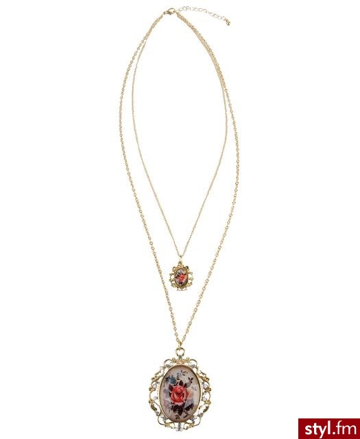Podwójny naszyjnik w stylu vintage - 4.80$ - Pozostałe Dodatki Moda